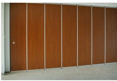 Multi Color Acoustic Partition Wall for Conference Hall Aluminium Sliding Track Roller