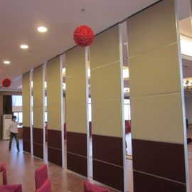 Sound Proof Operable Folding Partition Walls for Ballroom / Hotel 85 mm Thickness