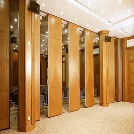 Commercial Wooden Aluminum Acoustic Room Dividers / Office Folding Panel Partitions