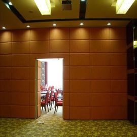 Interior Commercial Folding Movable Wooden Partition Wall Panel Width 1230 mm