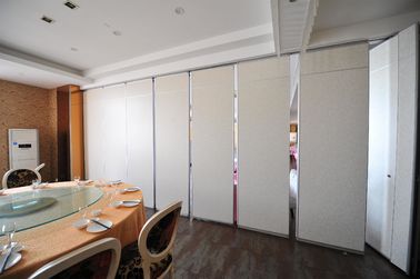 Commercial Movable Aluminum Office Sliding Partition Walls With Smooth Arc-Shaped Frame