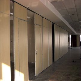 Classroom Sliding Partition Walls / Melamine board Aluminum Folding Door