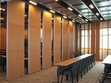 Multi Color Wood Sound Proof Partitions with Aluminium Profile / Sliding Room Dividers