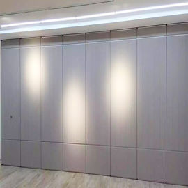 Melamine Board Movable Partition Walls , Conference Room Folding Sliding Partition Doors