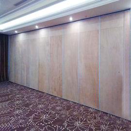 Melamine Board Movable Partition Walls , Conference Room Folding Sliding Partition Doors