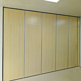 Melamine Board Movable Partition Walls , Conference Room Folding Sliding Partition Doors