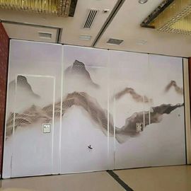 Aluminium Frame Operable Acoustic Movable Walls / Banquet Hall Sliding Folding Partition