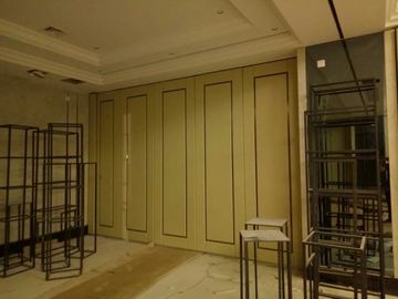 Operable Movable Folding Partition Wall For Hotel Melamine Surface