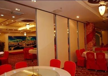 Custom Hotel Movable Floor to Ceiling Partition Wall With Sliding Aluminium Track