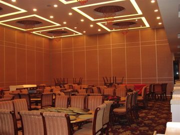 Custom Hotel Movable Floor to Ceiling Partition Wall With Sliding Aluminium Track