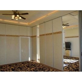 85 mm Thickness Wooden Operable Partition Wall For Hotel Plywood Surface