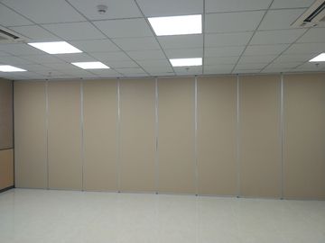 Movable Folding Partition Wall System Aluminium Frame Melamine Finish