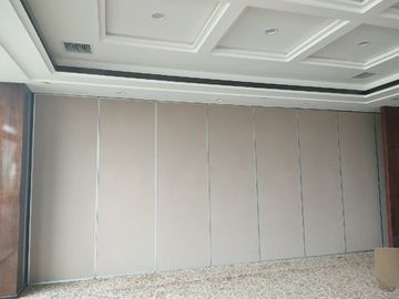 Hanging System Foldable Acoustic Movable Partition Walls Aluminum Frame 6m Height