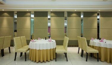 Acoustic Movable Hotel Acoustic Partition Wall With Hanging System Sliding Roller