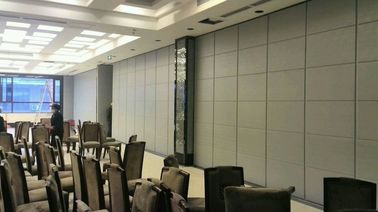 Multi Color Hotel Movable Partition Walls Aluminium Frame Leather Surface