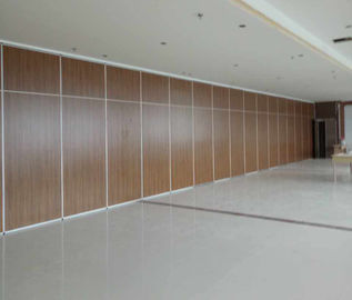 4m Height Operable Acoustic Sliding Partition Walls MDF Board + Aluminium Material