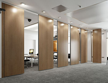 Operable Folding Partition Walls / Soundproof Modern Wood Room Dividers