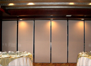 Aluminum Wooden Soundproof Folding Partition Walls For Banquet Hall / Ballroom