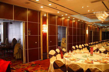 Aluminium Track Floor to Ceiling Sliding Partition Wall / Acoustic Room Dividers