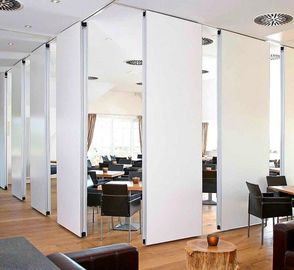 Movable Sliding Partition Walls High Aluminum Frame Interior Position