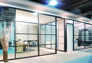 Straight Shape Sliding Glass Partition Walls For Office / Conference Room