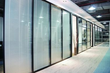 Straight Shape Sliding Glass Partition Walls For Office / Conference Room