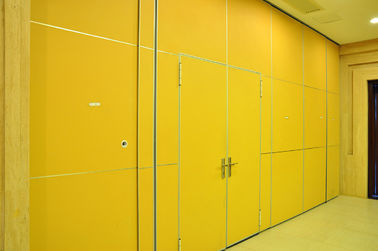 Sliding Aluminium Track Wheel Classroom Wall Partitions / Wooden Room Dividers