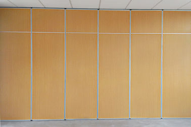 Banquet Hall Acoustic Movable Wooden Room Partition / Sliding Sound Proof Partition Wall