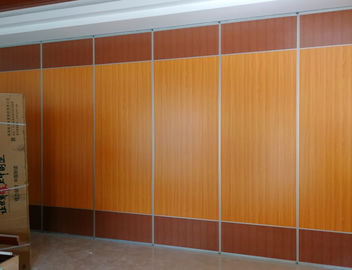 Soundproof Material Wooden Foldable Partition Wall / Aluminium Frame Sliding Room Dividers