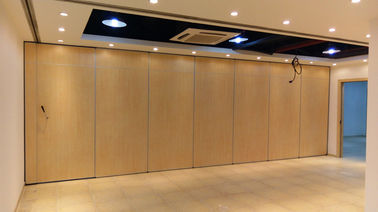 Wood Door Sliding Roller Removable Wall Partition / Acoustic Operable Partitions