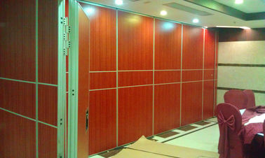 Wood Door Sliding Roller Removable Wall Partition / Acoustic Operable Partitions