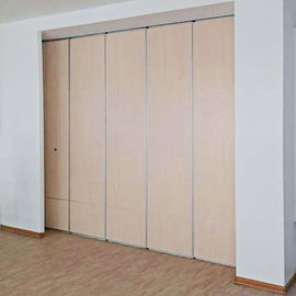 Modern Hotel Sliding Acoustic Partition Wall Melamine Surface Hanging System