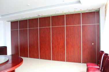 Unique Acoustic Folding Partition Walls Fabric Surface Sliding Aluminium Roller Track