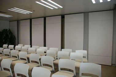 Modern Collapsible Operable Acoustic Partition Wall Aluminum Frame Melamine Finish