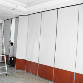 Wooden Soundproof Folding Office Partition Walls Singapore / Movable Partition Wall Systems