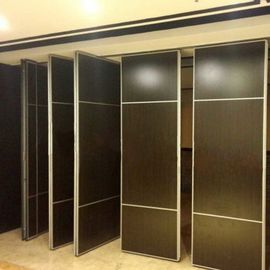 Wooden Soundproof Folding Office Partition Walls Singapore / Movable Partition Wall Systems