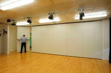 Top Hanging Multi Color Decorative Folding Partition Walls / Acoustic Movable Walls