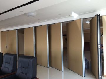 Movable Door Rollers Banquet Hall Acoustic Partition Wall Panel Thickness 65mm OEM / ODM