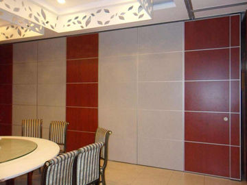 Decorative Soundproof Classroom Wall Partitions With Sliding Door Melamine Surface