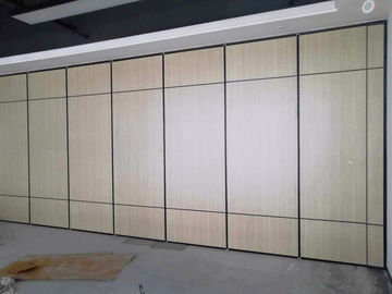 Operable Hotel Sound Proof Sliding Folding Partitions Movable Walls 6 Meters Height