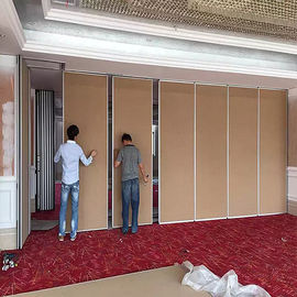 Operable Hotel Sound Proof Sliding Folding Partitions Movable Walls 6 Meters Height