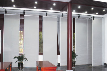Light Weight Office Partition Walls / Aluminum Frame Folding Partition Walls with Doors