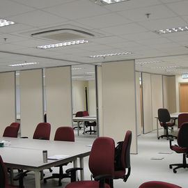 2 - 4 Meters Height Acoustic Office Partition Walls Top Hung And Floor With Vinyl Seals