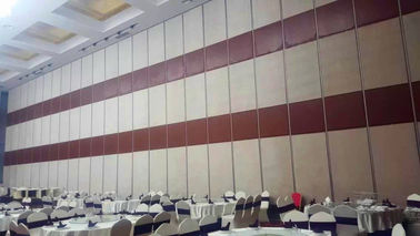 Sound Proof  Sliding Alumninium Track Roller Restaurant Partition Wall Panel Height 4m Commercial Furniture