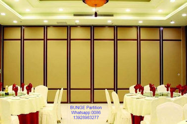 Melamine Finish Sliding Partition Walls With Aluminum Tacks And Rollers