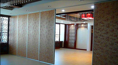 Custom Hanging Track Roller Soundproof Folding Partition Walls / Movable Room Dividers