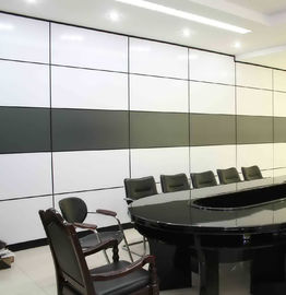 Office Folding Partition Walls , Melamine Surface Operable Sliding Interior Room Dividers