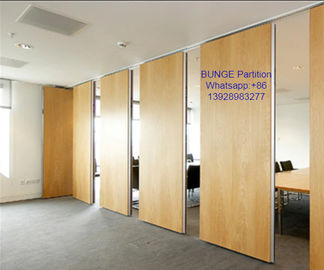 MDF + Aluminum Operable Acoustic Movable Office Partition / Wooden Folding Doors