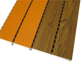 MDF Wooden Grooved Acoustic Panel Noise Reduction ASTM Fireproof Material