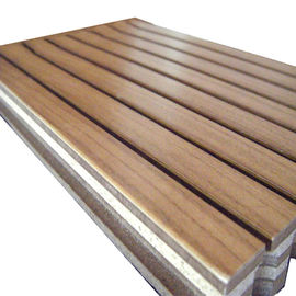 MDF Wooden Grooved Acoustic Panel Noise Reduction ASTM Fireproof Material